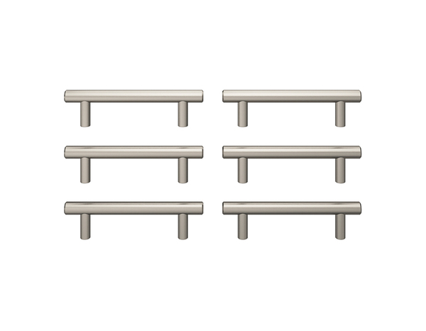 Lot de 6 poignées de meuble "Derenic" - Entraxe 96 mm - Cooke and Lewis - Brico Dépôt