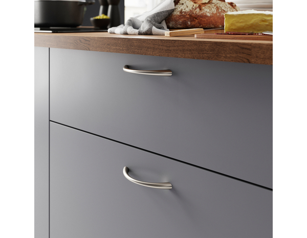 Poignée de meuble "Iza" - Effet nickel - Entraxe 96 mm - Cooke and Lewis - Brico Dépôt