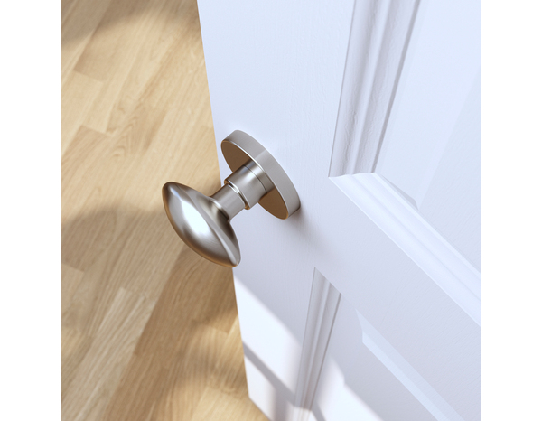 Bouton de porte "Arcles" - Effet nickel - Ø 65 mm - Cooke and Lewis - Brico Dépôt