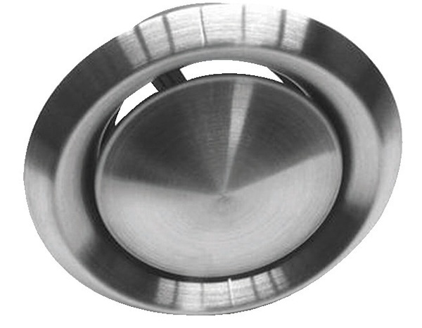 Bouche d'aération en inox - Diam. 125 mm - Brico Dépôt
