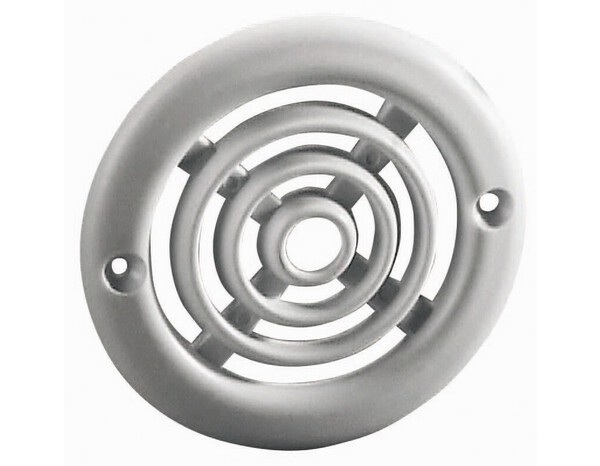 Grille ronde universelle en plastique à encastrer - Ø : 100 mm - Brico Dépôt