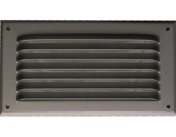 Grille à persiennes en alu anodisé  - 190 x 100 mm - Brico Dépôt