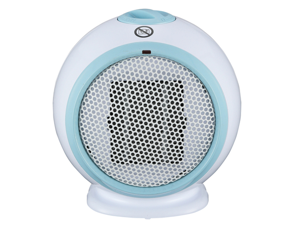 Mini radiateur soufflant bleu - 500 W - Brico Dépôt