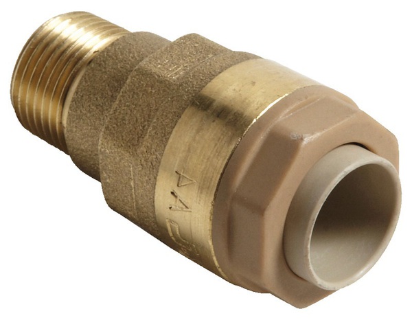 Manchon mixte pour tube cuivre ou PER D.12 mm avec embout mâle 12x17 mm - Noyon & Thiebault - Brico Dépôt