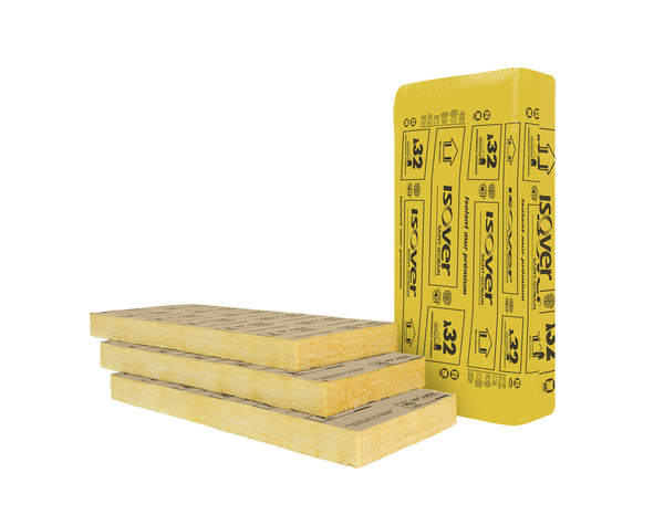 Laine de verre 100mm Mur 32 R:3,1 - 1,35m x 0,6m - 8 panneaux kraft - Isover - Brico Dépôt