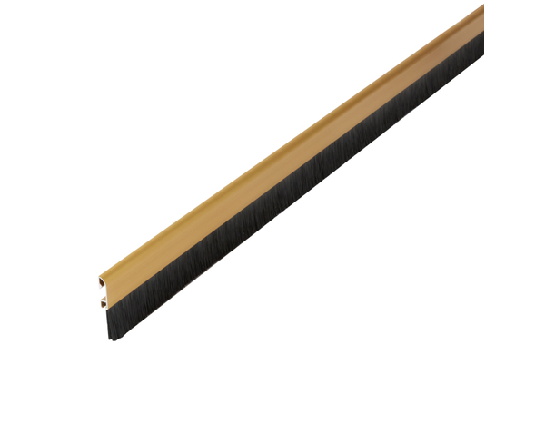 Bas de porte avec brosse aspect or à clipser - L. 1 m x ép. 25 mm - Diall - Brico Dépôt