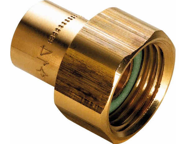 Raccord 2 pièces à souder, écrou femelle 1/2 sur tube Ø 14 mm - Addax - Brico Dépôt