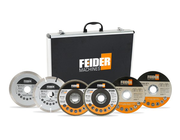Coffret 17 pièces 125 mm pour tronçonnage et meulage - Feider - Brico Dépôt