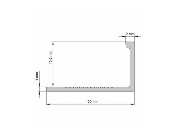 Profile équerre aluminium 2,50 m x 12,5 mm - brut - Brenner - Brico Dépôt