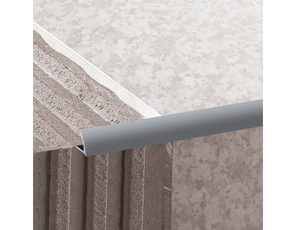 Profile 1/4 rond pvc 2,50 m x 9 mm - gris clair - Brenner - Brico Dépôt