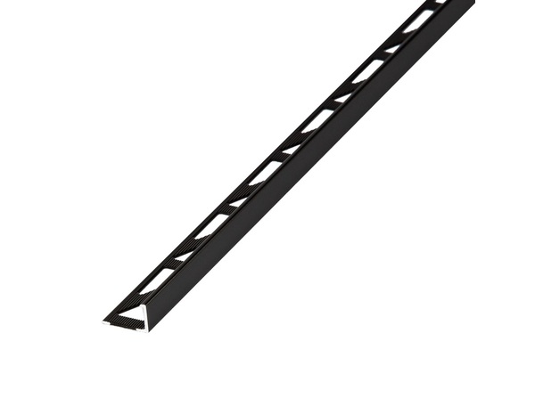 Profile équerre alu 2,50 m x 8 mm - noir - Brenner - Brico Dépôt