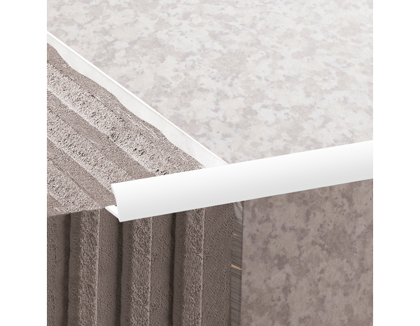 Profile 1/4 rond pvc 2,50 m x 12,5 mm - blanc - Brenner - Brico Dépôt