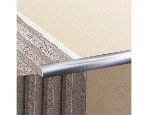 Profile 1/4 rond alu 2,50 m x 12,5 mm - chrome - Brenner - Brico Dépôt