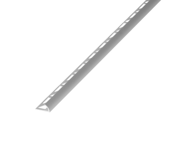 Profile 1/4 rond alu 2,50 m x 12,5 mm - mat - Brenner - Brico Dépôt