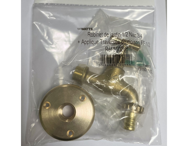 Kit applique + robinet de jardin - Watts - Brico Dépôt