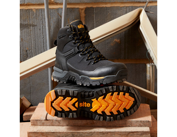 Chaussures de sécurité Densham S3 WRU SRC noir taille 45 - Brico Dépôt