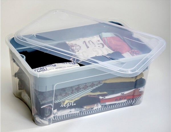 Boite de rangement avec plateau 43 L - Brico Dépôt