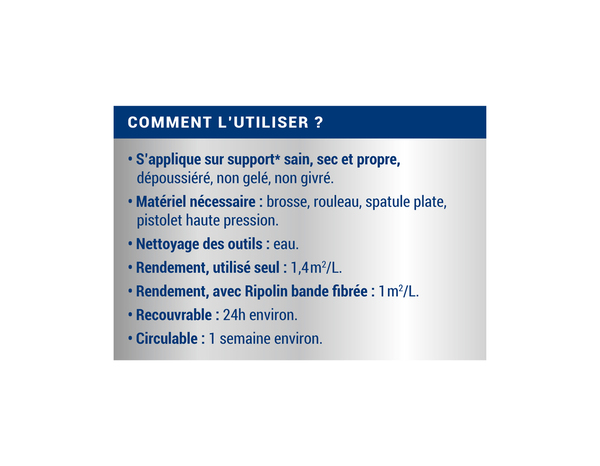 Anti-infiltration terrasse & balcon - Gris - 0,75L - Ripolin - Brico Dépôt