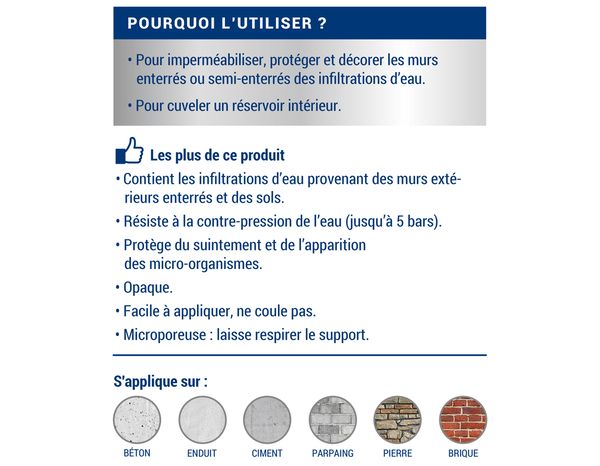 Peinture cave & sous-sol intérieur satin 2,5 L - Ripolin - Brico Dépôt