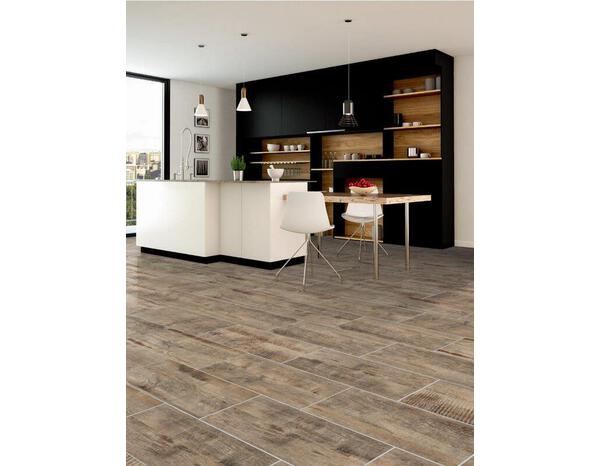 Carrelage de sol intérieur "Avoriaz" marron - l. 30 x L. 60,3 cm - Brico Dépôt