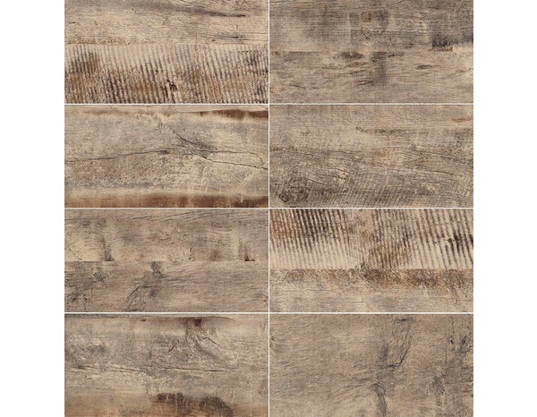 Carrelage de sol intérieur "Avoriaz" marron - l. 30 x L. 60,3 cm - Brico Dépôt