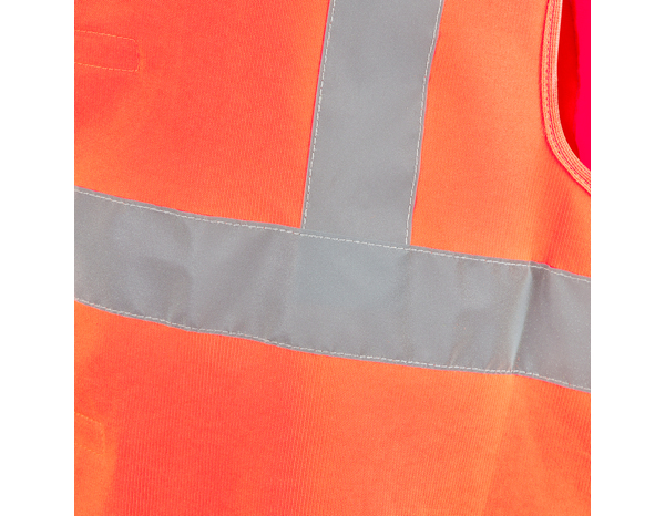 Gilet de sécurité haute visibilité orange taille L - Brico Dépôt