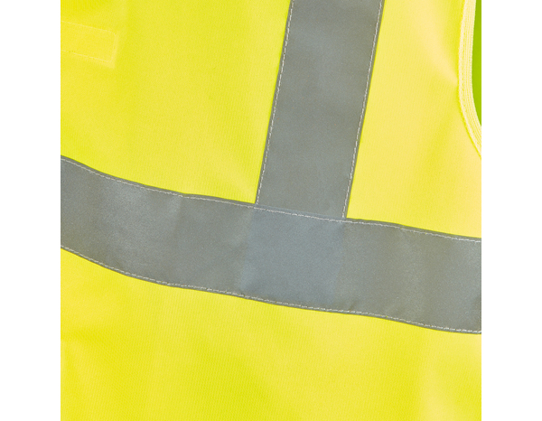 Gilet de sécurité haute visibilité jaune taille L - Brico Dépôt
