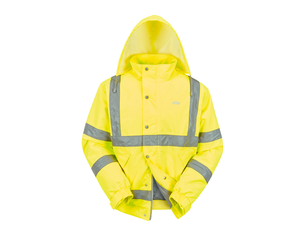 Veste de travail haute visibilité jaune taille L - Brico Dépôt