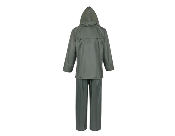Ensemble de pluie veste et pantalon pvc vert taille L - Brico Dépôt