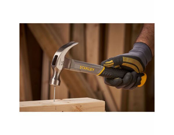 Marteau arrache-clous 450 g avec manche en fibre de verre - Stanley - Brico Dépôt