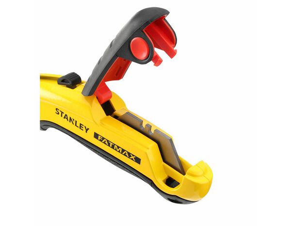 Couteau à lame rétractable pour usage intensif + 5 lames - Stanley Fatmax - Brico Dépôt