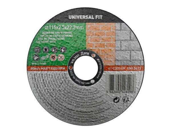 Disques à tronçonner le béton 115 x 2,5 mm - Brico Dépôt