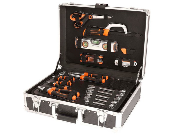 Malette en aluminium 45x34x16 cm de 120 pièces - MAGNUSSON - Brico Dépôt