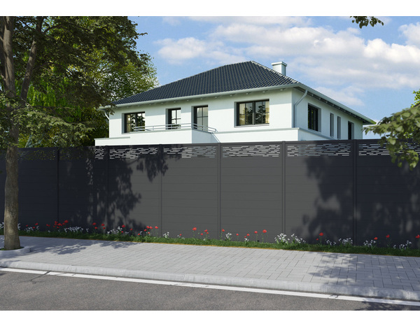 Panneau en aluminium 5 lames L. 180 x H. 100 x EP.2,4 cm "Almo" - Brico Dépôt