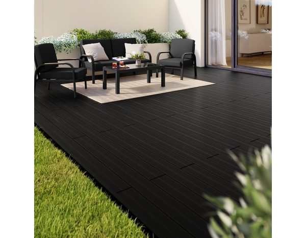 Profilés de finition "Neva" Anthracite L. 220 cm x l. 4 cm - Marque BLOOMA - Brico Dépôt