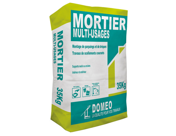Mortier multi-usages gris - sac de 35 kg - Brico Dépôt