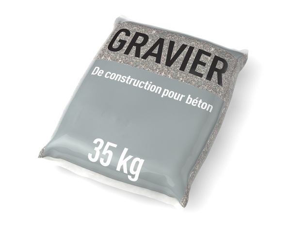 Gravier pour béton de calibre 5-20 mm 35 kg-42 - Brico Dépôt