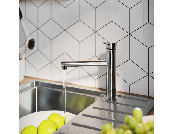 Mitigeur évier de cuisine "Capucine" - Chrome - Cooke and Lewis - Brico Dépôt