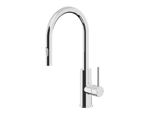 Mitigeur évier de cuisine "Idelie" avec douchette - Chrome - Cooke and Lewis - Brico Dépôt