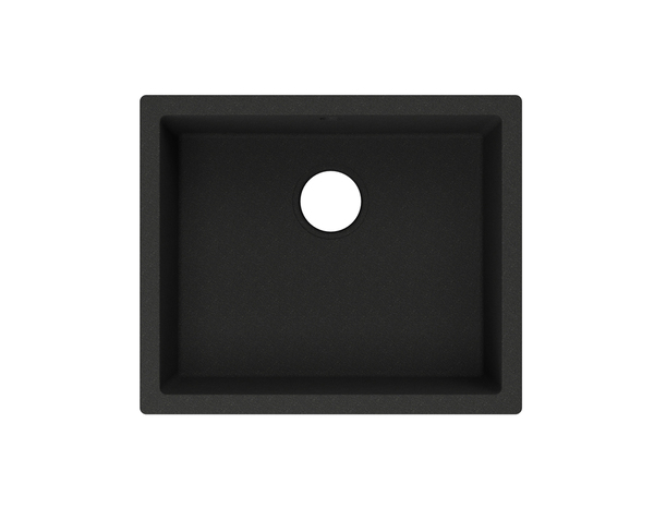 Évier en quartz "Lisalie" noir - 1 cuve - Cooke and Lewis - Brico Dépôt