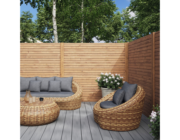 Lame de clôture "Skimia" claire-voie H. 13,3 x L. 180 x EP. 2,7cm - Marque BLOOMA - Brico Dépôt