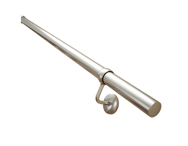 Kit main courante arrondie acier  Ø 4 cm x L. 360 cm - GEOM - Brico Dépôt