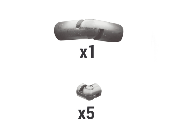 Connecteur d'angle aluminium pour balustrade "Jorun" - GEOM - Brico Dépôt