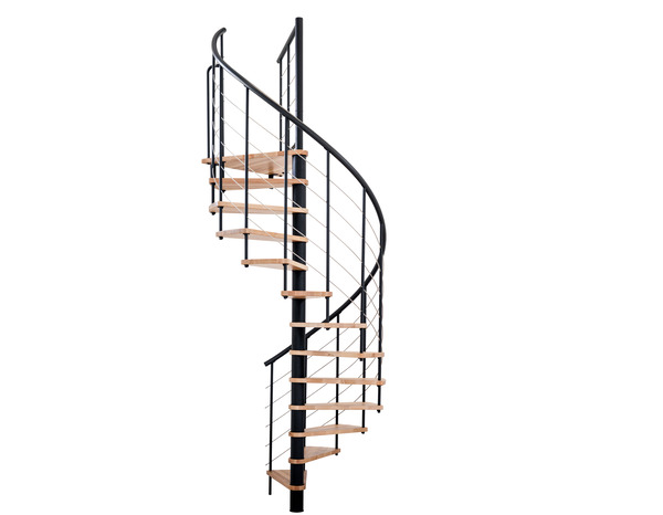 Escalier auto portant hélicoïdal noir "Daly" - Brico Dépôt