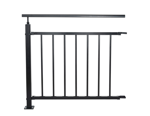 Kit balustrade noir additionnel H. 1 m x L. 100 cm - GEOM - Brico Dépôt