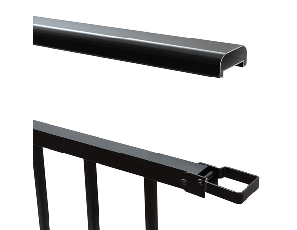 Kit balustrade noir additionnel H. 1 m x L. 100 cm - GEOM - Brico Dépôt