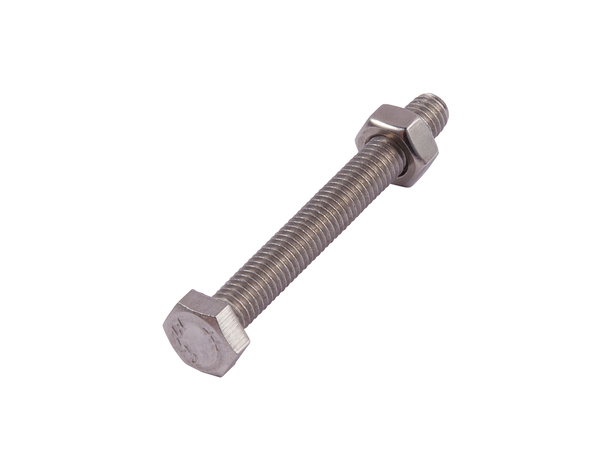 Sachet de 40 boulons tête hexagonale 6 x 50 mm acier inoxydable A2 - Brenner - Brico Dépôt