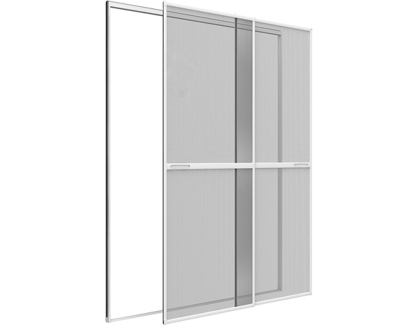 Moustiquaire coulissante blanche pour baie vitrée H. 240 cm x l. 230 cm - Brico Dépôt