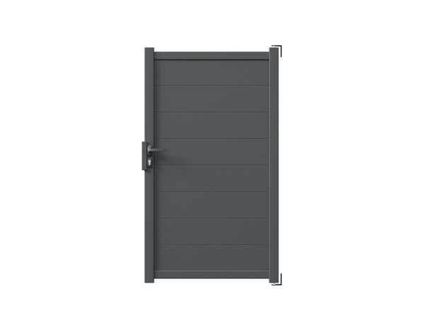 Portillon en aluminium L. 100 x H. 175,8 cm "Almo" - Brico Dépôt