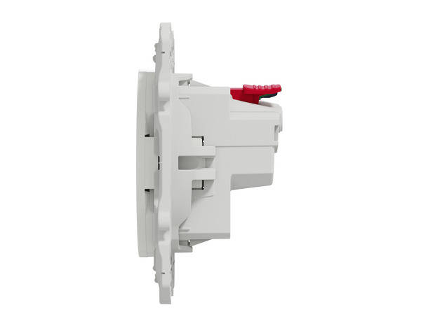 Prise avec terre affleurante "Odace" blanc - Connexion rapide - Brico Dépôt